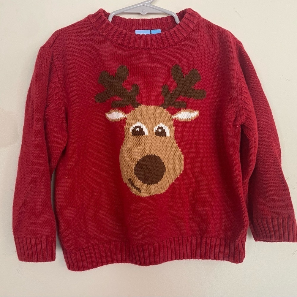 J Khaki Reindeer Sweater